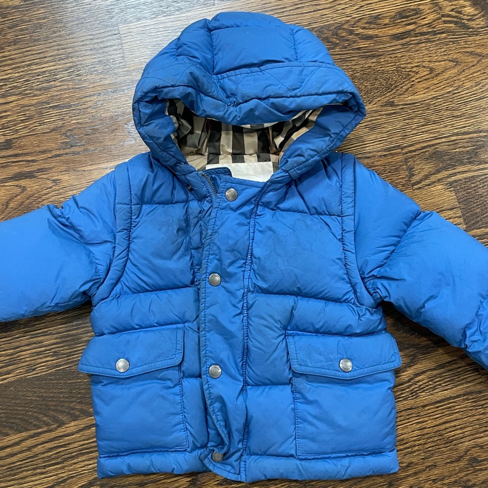 Burberry Puffer Winter Jacket or Vest (convertible) - toddler boys